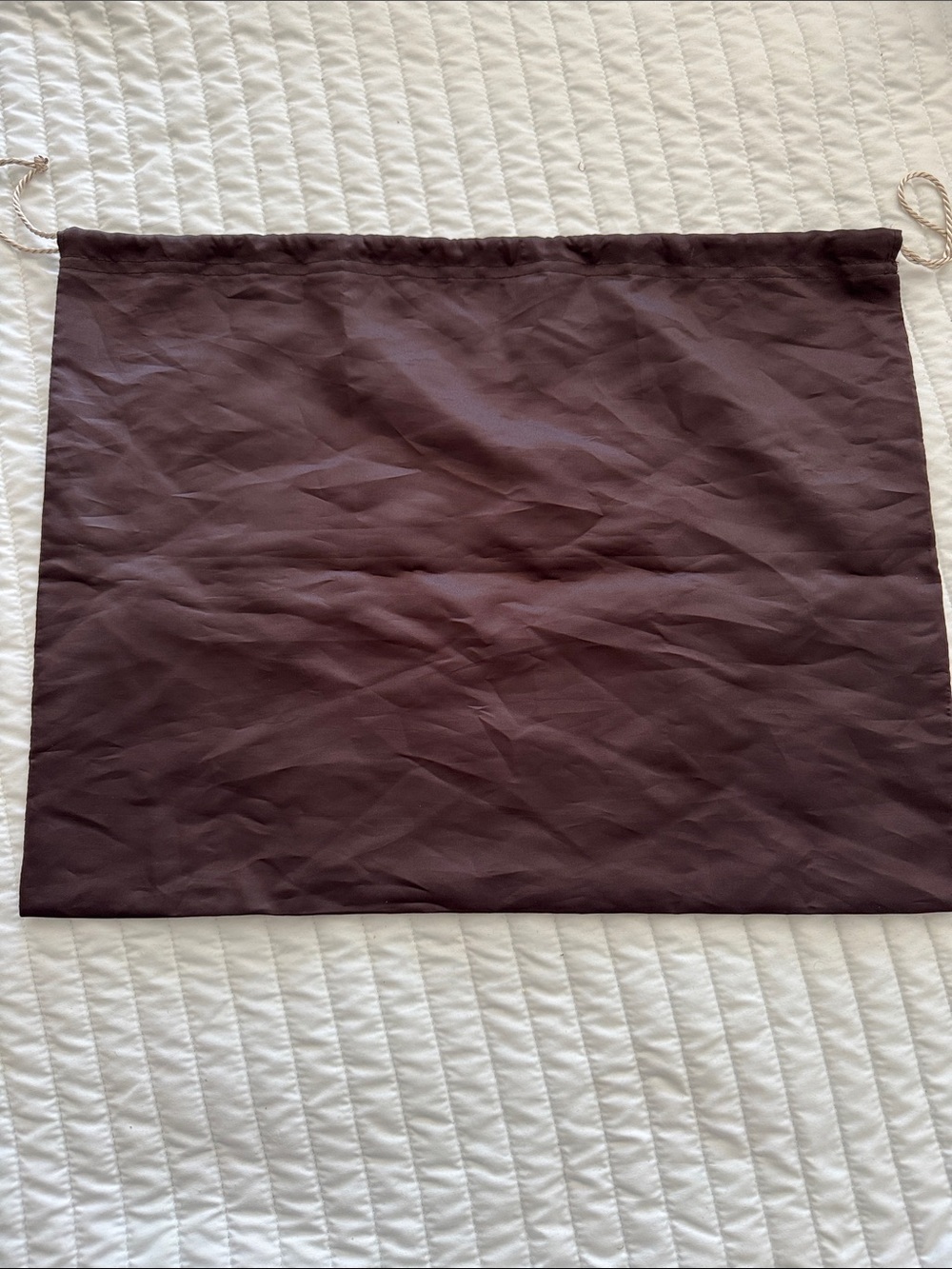 COACH Brown Drawstring Dust Bag with Logo - Picture 4 of 4